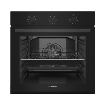 Four électrique Encastrable PREMIUM 79 Litres / VERRE NOIR / avec Chaleur Tournante